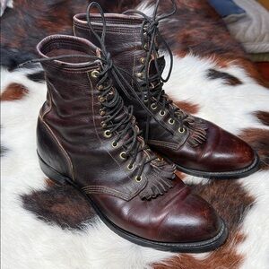 DD Tuff handcrafted Leather Kiltie Boot